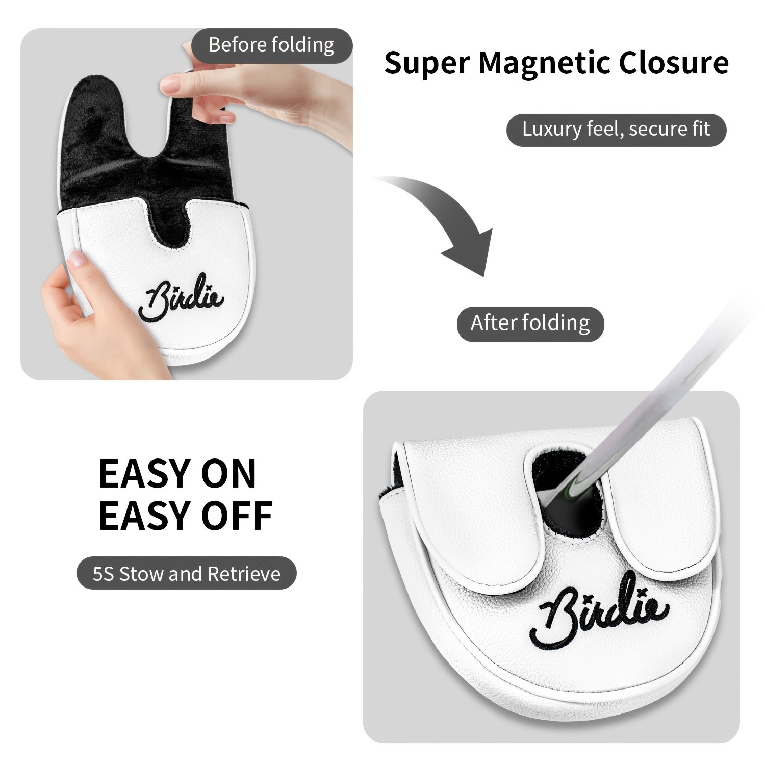 1 Stück weißer Putter-Überzug  – Golf Tees Bewertung und Preis